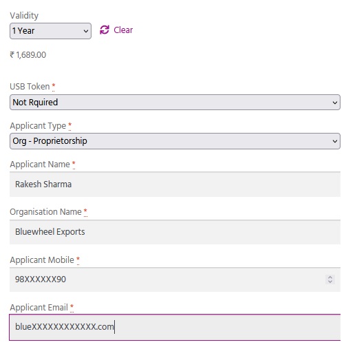 Apply dgft digital signature